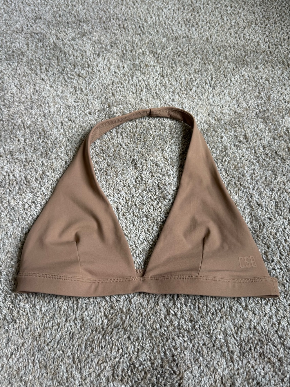 CSB Celine Toffee Crop Bra, Toffee, Small